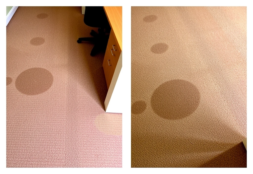 After image of a clean office carpet