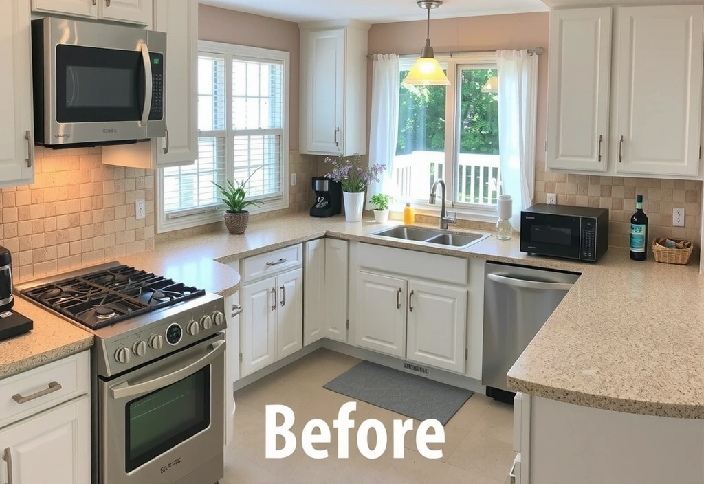 After image of a clean kitchen