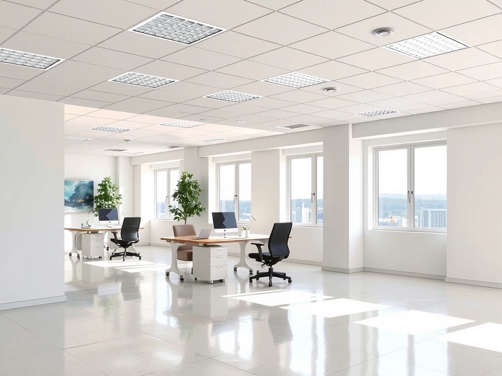 Clean and organized modern office space