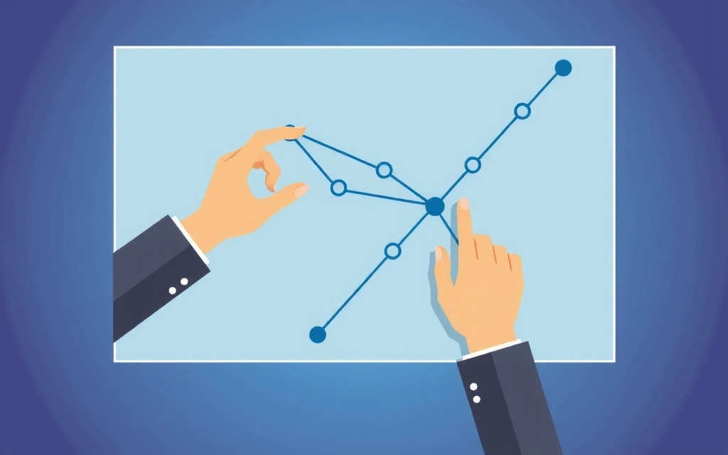 A person interacting with a digital interface, illustrating data usage for service improvement