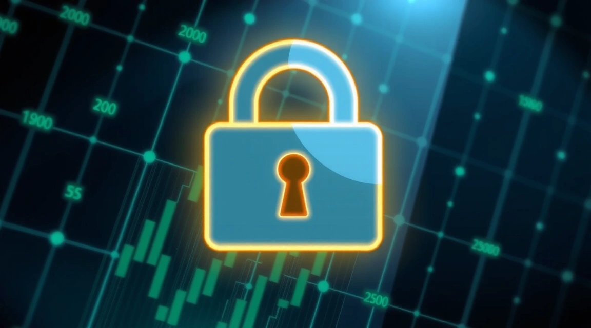 A secure lock icon symbolizing data privacy and protection