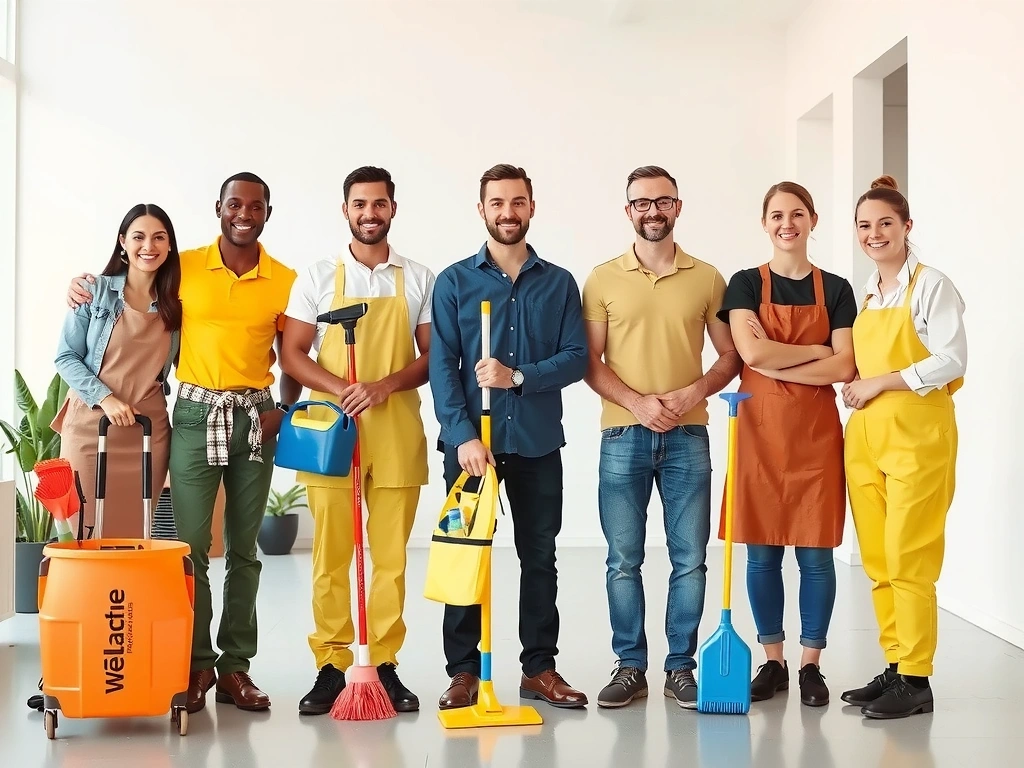 cleanlux team working with eco-friendly products